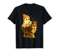 Australian Shepherd Halloween Ghost Walking Dog T-Shirt