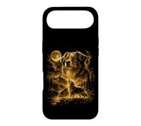 Australian Shepherd Howling To The Moon Forest Scene Case for iPhone Air