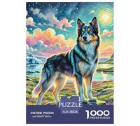Australian Shepherd Jigsaw Puzzle 1000 Pieces Puzzles 38x26cm/1000pcs Gift For Kids Dog Stress Reliever Family Game DIY Cardboard