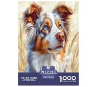 AUSTRALIAN SHEPHERD Jigsaw Puzzles for Adult The Impossible Challenge 1000 Pieces Difficult Hard Jigsaw Puzzles for Man And Woman with Letters on Back 70x50cm/1000pcs