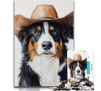 Australian Shepherd Jigsaw Puzzles for Adults 1000 Pieces,Challenging Game And Family Play for Is Ideal As A Gift for The Whole Family 38x26cm