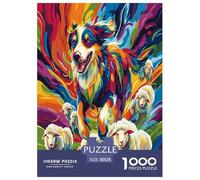 AUSTRALIAN SHEPHERD Jigsaw Puzzles Puzzle for Adults Kids. 1000 Piece Whimsical Challenge Toy Educational Game Home Decoration for Adults& Kids Age 14 Years Up 38x26cm/1000pcs
