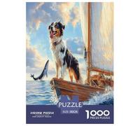 AUSTRALIAN SHEPHERD Jigsaw Puzzles Puzzle for Adults Kids. 1000 Pieces Whimsical Challenge Toy Educational Games Home Decoration for Educational Games Gifts 38x26cm/1000pcs