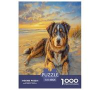 AUSTRALIAN SHEPHERD Jigsaw Puzzles Puzzles for Adults Kids. 1000 Pieces Impossible Challenge Toy Educational Game Home Decoration for Educational Games Gifts 38x26cm/1000pcs
