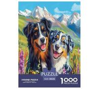AUSTRALIAN SHEPHERD Jigsaw Puzzles Puzzles for Adults Kids. 1000 Pieces Whimsical Challenge Toy Educational Games Home Decoration for Educational Games Gifts 38x26cm/1000pcs