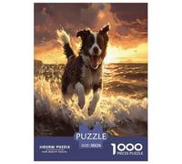 AUSTRALIAN SHEPHERD Jigsaw Puzzles Puzzles for Adults Kids. 1000 Pieces Whimsical Challenge Toy Educational Games Home Decoration for Educational Games Gifts 38x26cm/1000pcs