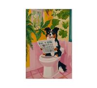 Australian Shepherd Lover Canvas Poster Wall Art Decor Print Picture Paintings for Living Room Bedroom Decoration 24x36inch(60x90cm)