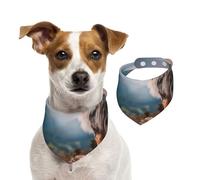 Australian Shepherd Mountains Aussie Pets Dogs,Dog Bandanas Cotton Pet Scarf Adjustable Bibs for Pet,S
