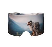Australian Shepherd Mountains Aussie Pets Dogs, Full Eye Covers Light Blocking Eye Mask Sleep Eye and Ear Muffs