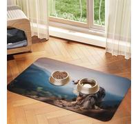 Australian Shepherd Mountains Aussie Pets Dogs,Waterproof Pet Feeding Mat,PU Leather Placemats for Cat Dog Water Bowl,Food Mats,30x45cm