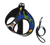 Australian Shepherd,Pet Harness,Adjustable Reflective Dog Harness,Pet Leash Vest,S