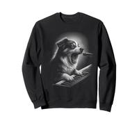 Australian Shepherd Playing Keyboard Piano Player Dog Lover Sweatshirt