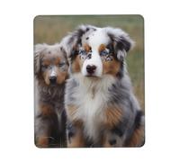 Australian Shepherd Print Mouse Pad with Stitched Edges Waterproof Laptop Mouse Mat Non-Slip Rubber Base Gaming Mousepad for Home Office Travel