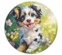 AUSTRALIAN SHEPHERD Puzzle 1000Pc Jigsaw Rotundity Jigsaws Adults Kids Puzzles Difficult Suitable for Home Decor Impossible Challenging Games Adult Presents 1000pcs (67.5x67.5cm)