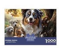 AUSTRALIAN SHEPHERD Puzzles 1000 Pieces Age 12+ for Adults Animal Fun Challenging Brainteasing Jigsaw Colourful Educational Games Recycled 38x26cm/1000pcs