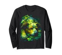 Australian Shepherd Shamrocks Forest St Patricks Day Dog Long Sleeve T-Shirt