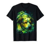 Australian Shepherd Shamrocks Forest St Patricks Day Dog T-Shirt
