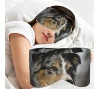 Australian Shepherd, Sleep Mask for Home Travel, Full Eye Covers Light Blocking Eye Mask Sleep Eye and Ear Muffs