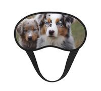Australian Shepherd Sleep Mask for Women Girls Men Soft Comfortable Eye Mask with Adjustable Strap Blackout Eye Sleep Shade Cover for Travel Yoga Nap Shift Work