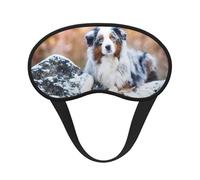 Australian Shepherd Snow Winter Beautiful Dogs, Full Eye Covers Light Blocking Eye Masks Blackout Sleep Eye Muffs