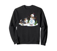Australian Shepherd Snowman Christmas Tree Xmas Womens Mens Sweatshirt