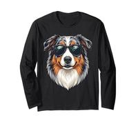 Australian Shepherd Sunglasses Long Sleeve T-Shirt