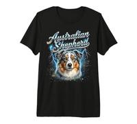 Australian Shepherd Vintage 90s Dog Lover 80's Men Women Premium T-Shirt