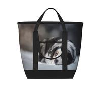Australian Shepherd Winter Snow White Gray Dogs,Lunch Bags Large Capacity Insulated Tote Bag For Women Men Work Picnic Travel