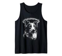 Australian Shepherd with Barbed Wire Aussie Dog Grunge Tank Top