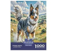 Australian Shepherd1000Piece JigsawPuzzles ForAdults Colourful Brainteasing Age12+byth ThemeFlowersandBirds Uncover The Puzzle 70x50cm/1000pcs