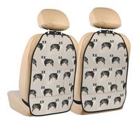 Australian Shepherds Cute,2 Pack Car Seat Kick Mats Back Seat Protector Durable Back Seat Organiser