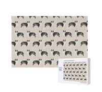 Australian Shepherds Cute,300 Pieces Wooden Jigsaw Family Game Jigsaw Puzzles for Adults Teens Home Decor