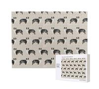 Australian Shepherds Cute,500 Pieces Wooden Jigsaw Family Game Jigsaw Puzzles for Adults Teens Home Decor