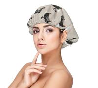Australian Shepherds Cute,Adult's Satin Sleeping Cap - Women's Elastic Sleep Bonnet, Adjustable Overnight Hair Cover