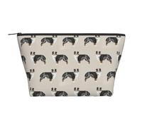 Australian Shepherds Cute, Toiletry Pouch Makeup Bag Cosmetic Bag Portable Travel Toiletry Bag