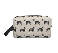 Australian Shepherds CuteLarge Capacity Cosmetic Organizer，Travel Makeup Bag for Women