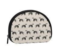 Australian Shepherds CuteSmall Makeup Sanitary Napkin Storage Bag,Women's Cosmetic Coin Purse