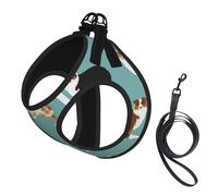 Australian Shepherds,Pet Harness,Adjustable Reflective Dog Harness,Pet Leash Vest,S
