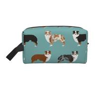 Australian ShepherdsLarge Capacity Cosmetic Organizer，Travel Makeup Bag for Women