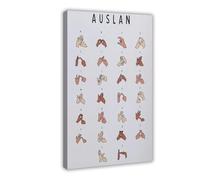 Australian Sign Language Alphabet Canvas Poster Bedroom Decor Landscape Office Room Decor Gift 12x18inch(30x45cm)