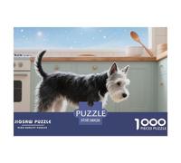 Australian Silky Terrier 1000 Piece Jigsaw Puzzles Fun Challenging Modern Pet Dog for Family Activity Game for The Whole Gifts for Women Men 38x26cm/1000pcs
