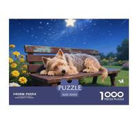 Australian Silky Terrier 1000 Piece Jigsaw Puzzles Fun Challenging Modern Pet Dog Puzzles Game for The Whole Gifts for Adults And Kids Age 70x50cm/1000pcs