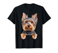 Australian Silky Terrier Cute Peeking Dog Lover T-Shirt