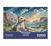 Australian Silky Terrier Jigsaw Puzzles 1000 Pieces Fit Adults Or Families Together Educational Games Puzzle for The Whole for Women Home Decoration 100% Recvcled Cardboard 52x38cm/1000pcs