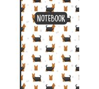 Australian Silky Terrier Notebook: Lined Journal for Silky Terrier Lovers: 6x9, 110 Blank Pages