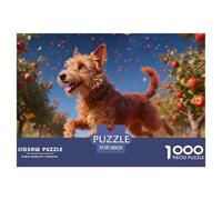 Australian Terrier 1000 Piece Jigsaw Puzzles Fun Challenging Modern Pet Dog Classic Educational Games for The Whole Gifts for Adults 38x26cm/1000pcs