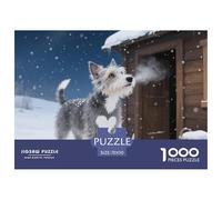 Australian Terrier 1000 Piece Jigsaw Puzzles Fun Challenging Modern Pet Dog Educational Game for The Whole Gifts for Women Men 70x50cm/1000pcs