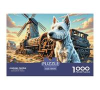 Australian Terrier Jigsaw Puzzles for Adults 1000 Beautiful Decoration Puzzle Pet Dog Challenging Puzzles Fun Present & Activity for Home70x50cm/1000pcs