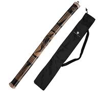 Australian Treasures Rainmaker Instrument 40 cm Relief Carved Bamboo Wood - Rain Rattle Sound Healing - Wooden Percussion Rain Stick with Nylon Bag for Children & Adults