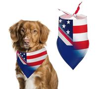 Australian U.S. Flag Cute Dog Bandanna Scarf Printed Adjustable Triangle Pet Kerchief for Dogs And Cats